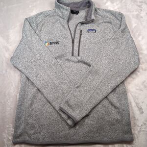 Patagonia Better Sweater 1/4 Zip Mens XL Gray Fleece Jacket Pockets Hiking